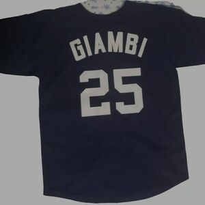 Vintage Russell Athletic MLB New York Yankees Jason Giambi Jersey Youth XL 18/20